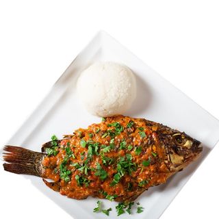 Whole Fish Ugali or Rice or Chapati