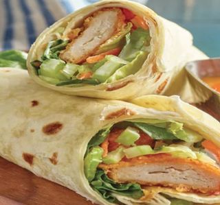 Crispy chicken wrap