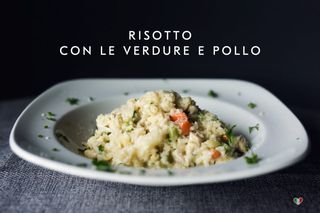 Risotto con le verdure e pollo 350g