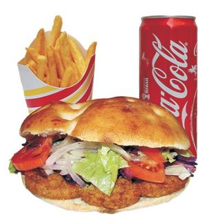 Menù panino kebab con bibita in lattina da 33 cl