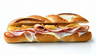 Panuozzo con provola, porchetta e patatine