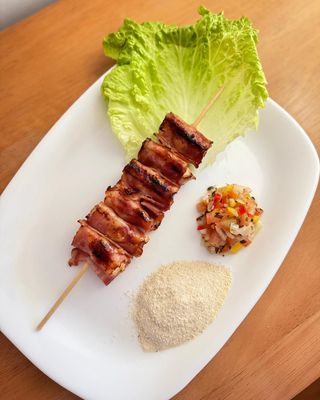 Espetinho de Frango com Bacon