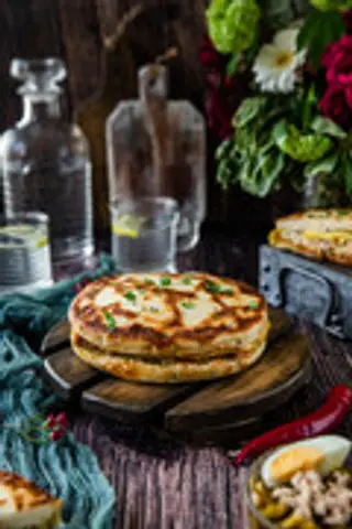 Chapati Omelette Salami