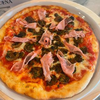 Pizza prosciutto fungi (30 cm.)