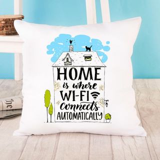 Pernă satinată - Home is where