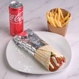 Menu Falafel Durum Com Batata Frita é Bebida