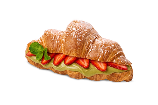 Croissant Pistacja z Truskawką