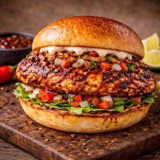 Kienyeji Peri-Peri Chicken Breast Burger