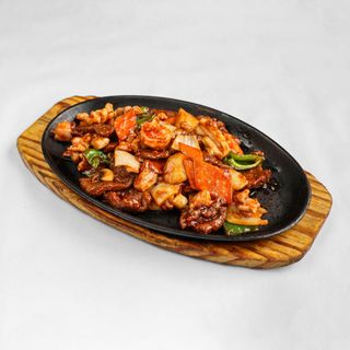 Familia feliz a la plancha