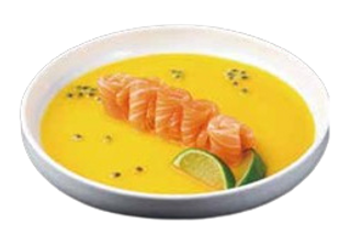 27. Carpaccio sake passion fruit 4 pezzi