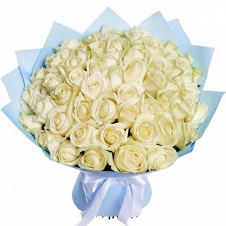 51 біла троянда