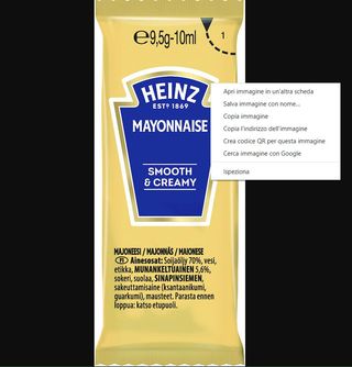 Bustina di maionese 20 g