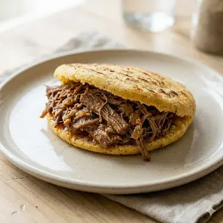 Arepa Mechada