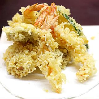 Tapa De Tempura De Gambas Y Verduras