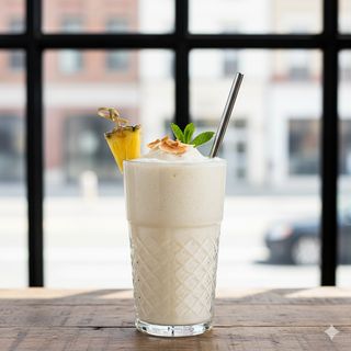 Ananas, cocco e latte di soia