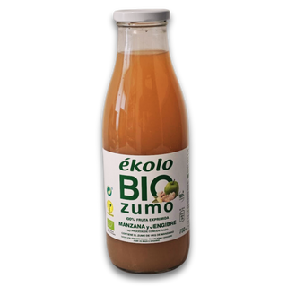 Zumo de manzanas exprimidas y jengibre 100% ecológico 750ml
