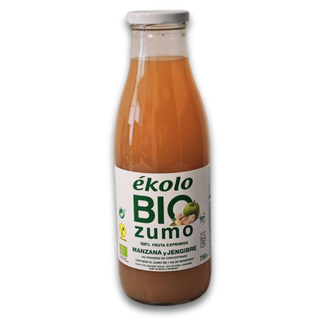 Zumo de manzanas exprimidas y jengibre 100% ecológico 750ml