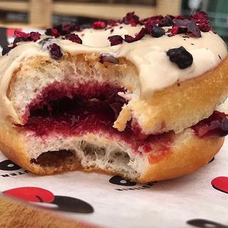 Sour cherry donut