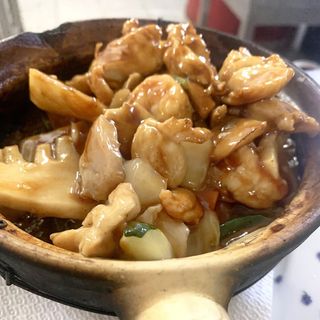 36. Frango Frito com Camarão na Caçarola