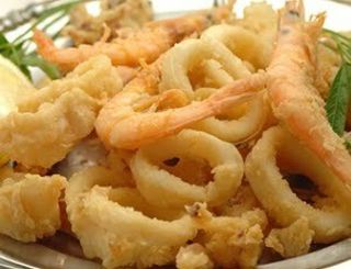 Frittura di calamari e gamberi