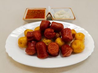 Papá Criolla Con Salchicha Ahumada