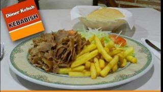 Plato Kebab de la Casa con arroz