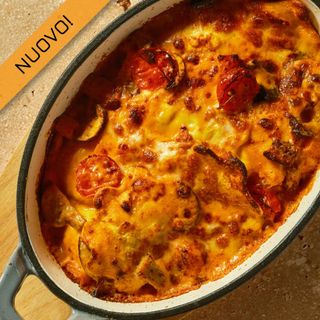 Margherita Di Funghi E Zucca Con Salsa Calabrese