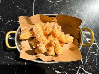 Хвости Тигрових креветок в сухарях Панко (120г)