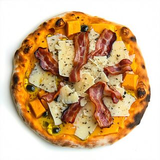 Pizza zucca e salsiccia normale