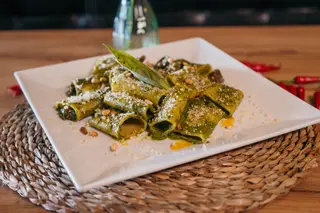 Pacchero Pesto de Albahaca