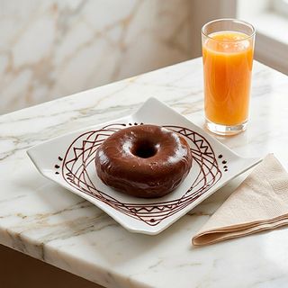 Donut Grande Con Chocolate