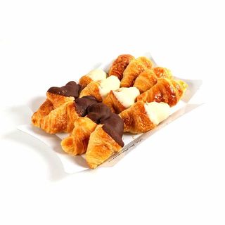 5 Mini croissants con topping