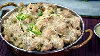 White mutton karahi