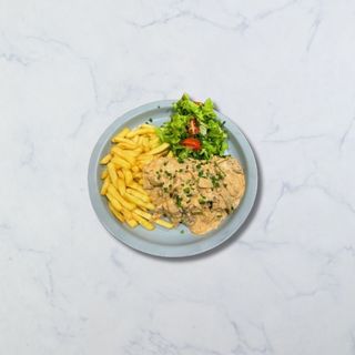 ბიფსტროგანოვი კარტოფილი ფრით