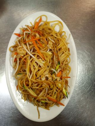 45. Spaghetti con carne e verdure