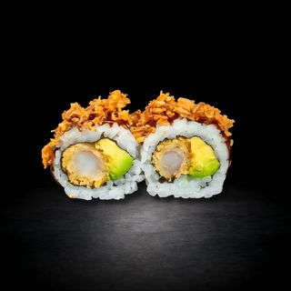 78. Uramaki De Llagostí Arrebossat Amb Alvocat I Ceba Fregida (8 Uds.)