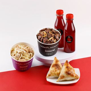 Комбо микс   "Сливочный лагман и Казан-кебаб с мясом"
