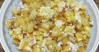 Potatoes and eggs