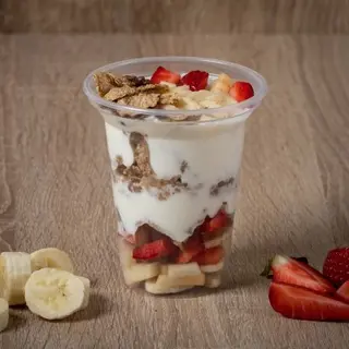 Fruit yoghurt breakfast