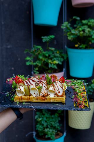 Վաֆլի հավի ֆիլեով