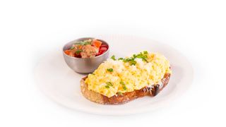 Jajecznica z pancetta