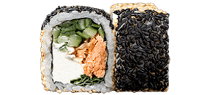 Рол з печеним лососем Теріякі (250г)