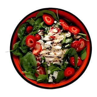 Салата Бейби спанак и ягоди