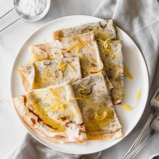 Crepe Con Azúcar Y Limón