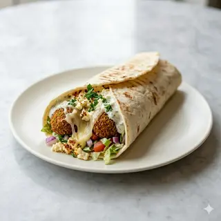 Dürüm Falafel Más Queso