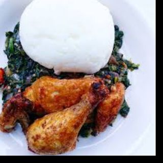 Ugali chicken fry+soda