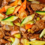 34. Ternera Con Salsa Ostra