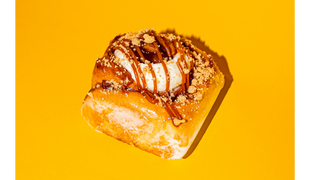 Bułka jabłko i karmel