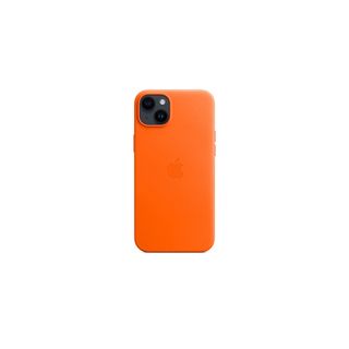 iPhone 14 Plus Orange Leather Case