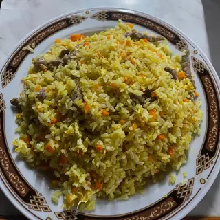 Arroz Frito Con Ternera Y Salsa Curry